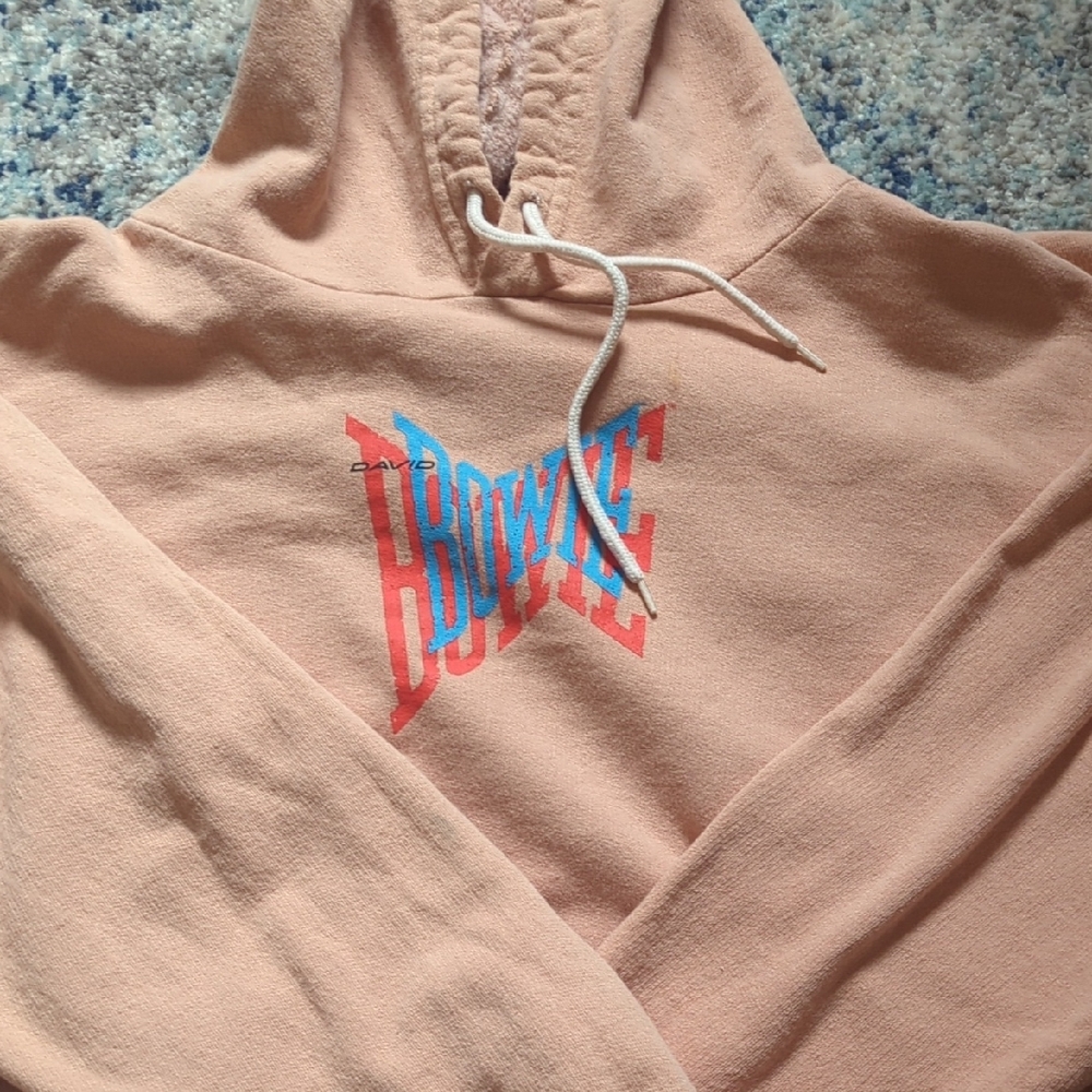 Peach Hoodie with Graphic Print - Picture 2 of 5